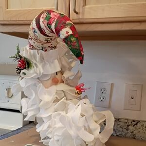 Estate Festive Santa Decor with White and Red Accents Santa Moon Christmas